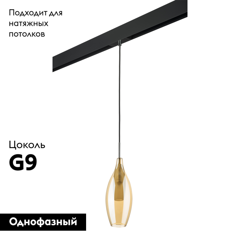 Трековый светильник Lightstar Pentola PRO803023 (803023+595007)