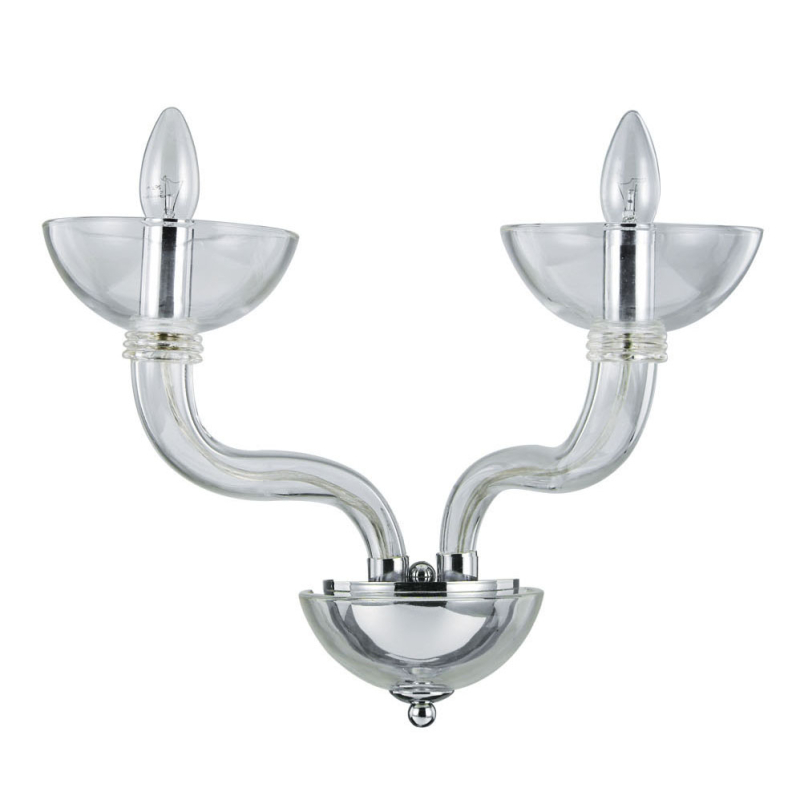 Бра Ideal Lux Casanova AP2 Trasparente 116600 Бра Ideal Lux Casanova AP2 Trasparente 116600