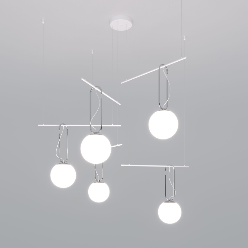 Подвесная люстра Eurosvet Riche 70143/5 белый a060842 Подвесная люстра Eurosvet Riche 70143/5 белый a060842