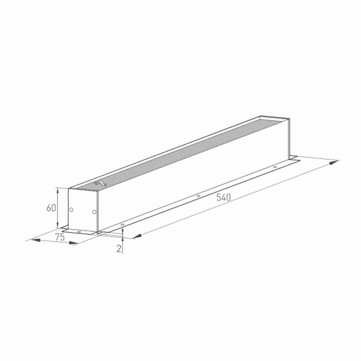 Шинопровод встраиваемый Arlight Mag-Track-4560-F-540 026895(1)