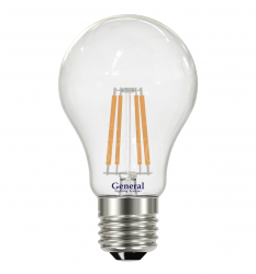 Лампа LED E27(груша), 8W, 220V, холодный 6500К, 780Lm, филаментная 