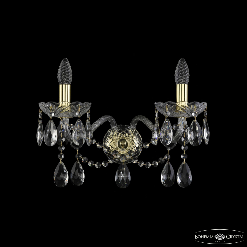 Бра Bohemia Ivele Crystal 1413B/2/200/XL G Бра Bohemia Ivele Crystal 1413B/2/200/XL G