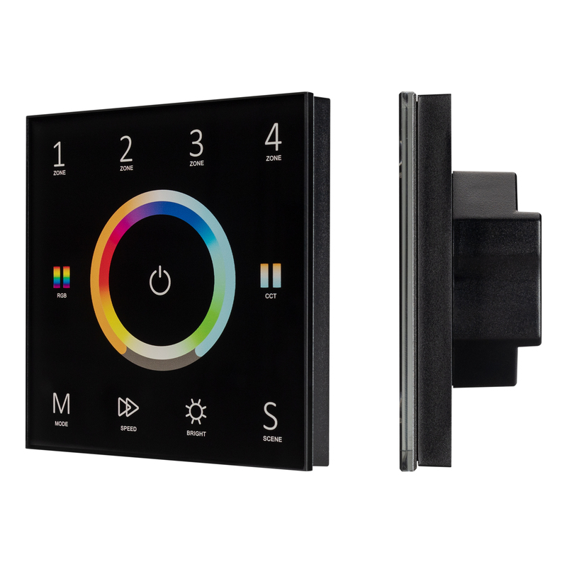 Панель Arlight Sens Smart-P67-Multi Black (230V, 4 зоны, 2.4G) 028322 Панель Arlight Sens Smart-P67-Multi Black (230V, 4 зоны, 2.4G) 028322