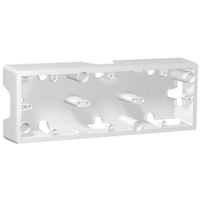 Коробка накладного монтажа 3-постовая Legrand Galea Life белая 771098