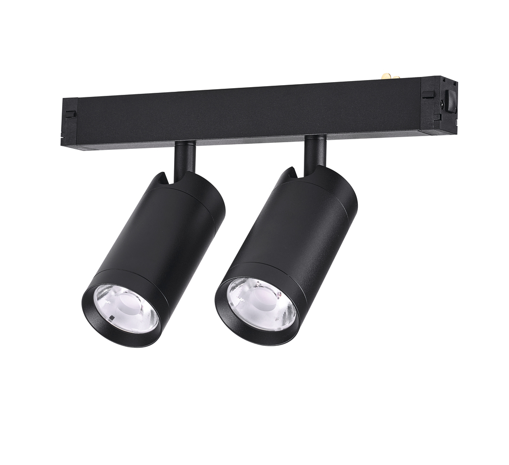 Трековый однофазный светильник AM Group AM528 BK-220V-2X10W SMART