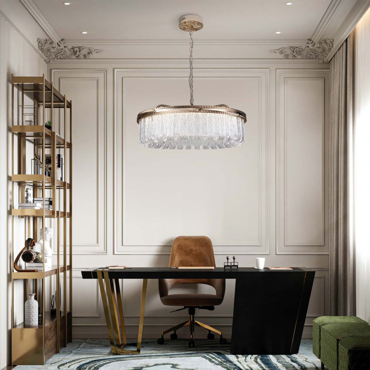 Подвесная люстра Modelux ML.9542.800 GD