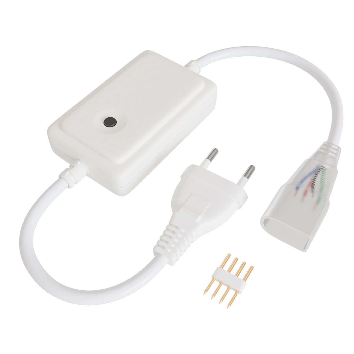 Контроллер RGB 220В 500Вт однокнопочный для светодиодного неона Apeyron 17-49 smd 5050 04-190