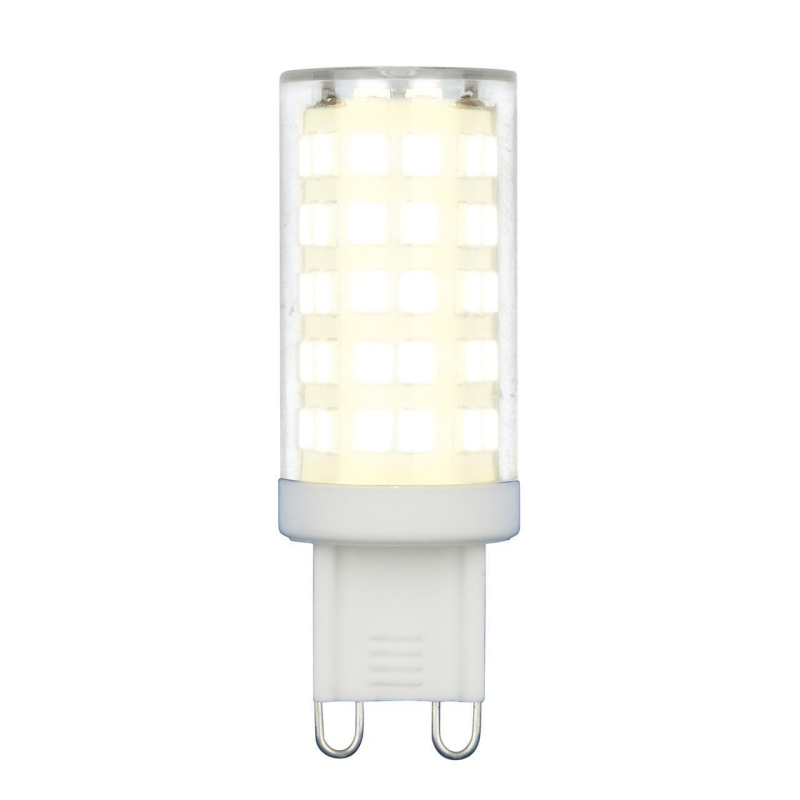 Лампа светодиодная (UL-00006488) Uniel G9 9W 3000K прозрачная LED-JCD-9W/3000K/G9/CL GLZ09TR Лампа светодиодная (UL-00006488) Uniel G9 9W 3000K прозрачная LED-JCD-9W/3000K/G9/CL GLZ09TR