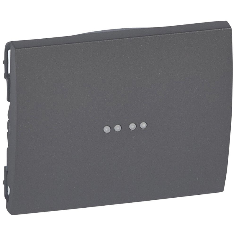 Лицевая панель Legrand Galea Life выключателя с подсветкой темная бронза 771234