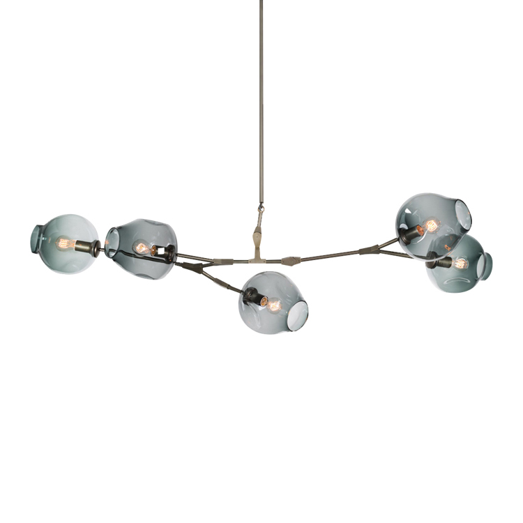Подвесная люстра Delight Collection Bubble KG0579P-5 smoky Подвесная люстра Delight Collection Bubble KG0579P-5 smoky