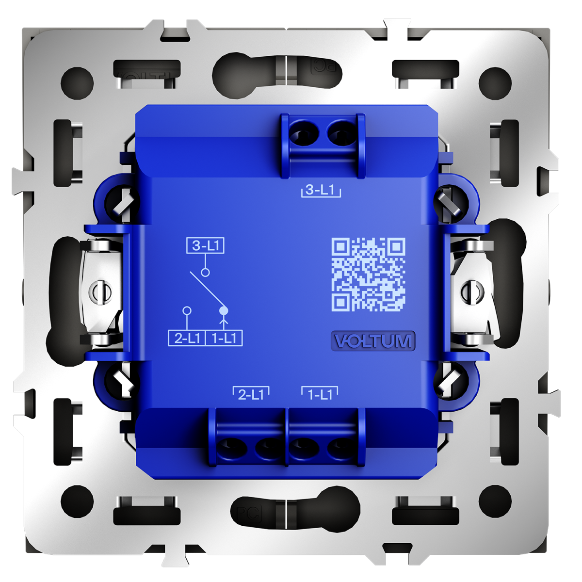 Выключатель встраиваемый Voltum S70 для жалюзи 10А, (кашемир) VLS020703