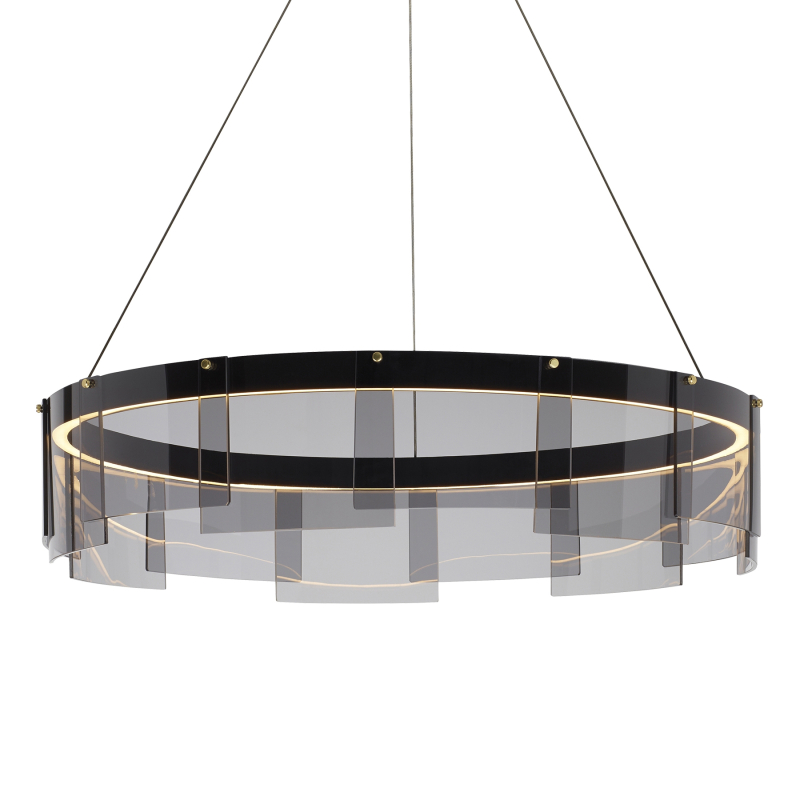 Подвесная люстра Delight Collection Stratos D8825P/L black/smoky Подвесная люстра Delight Collection Stratos D8825P/L black/smoky