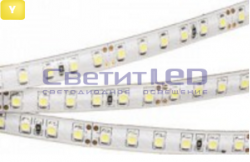 Лента LED, IP65, 12V, SMD3528, 9.6W/м, 120LED/м, желтый