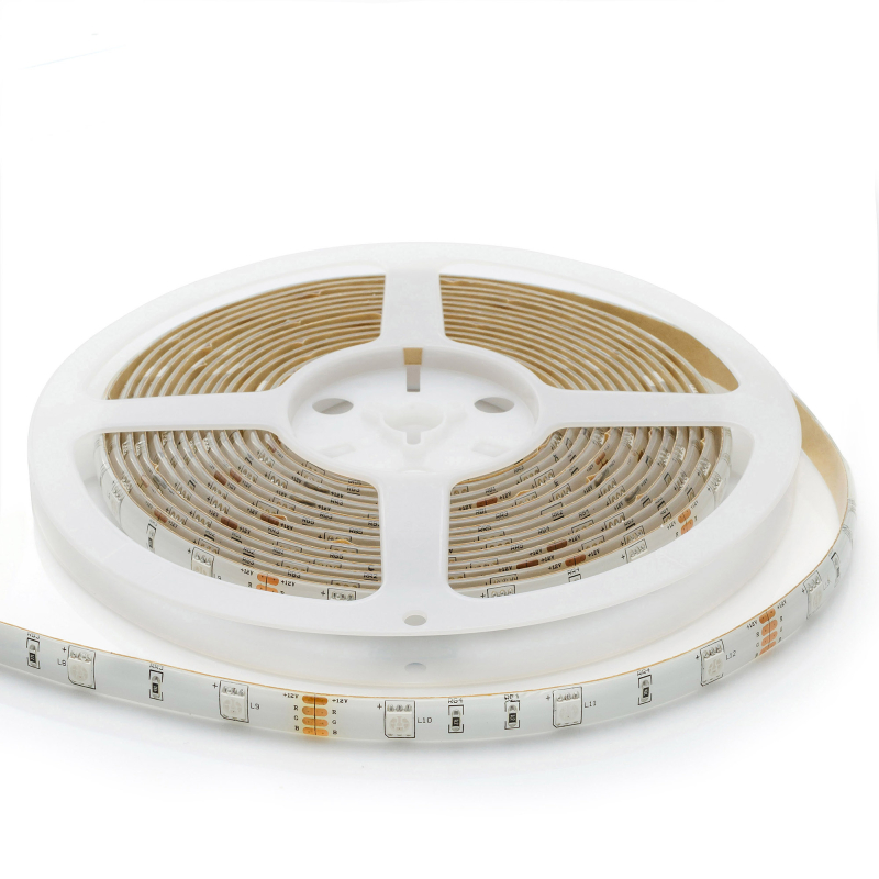 Комплект светодиодной ленты Apeyron 12В 7.2Вт/м smd 5050 30 д/м IP65 5м RGB (блок, коннектор, контроллер)  10-03