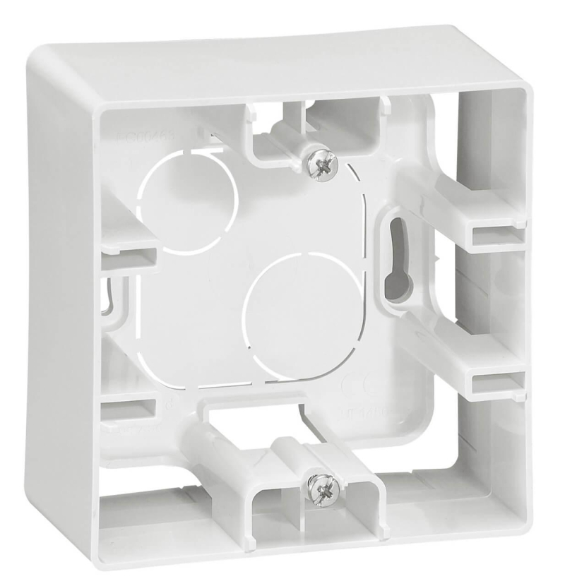 Коробка для накладного монтажа 1-постовая Legrand Etika белая 672510