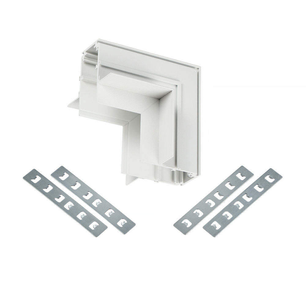 Коннектор угловой для магнитного шинопровода Myfar Accessories for MagLine 23 MT0200-CLW-W