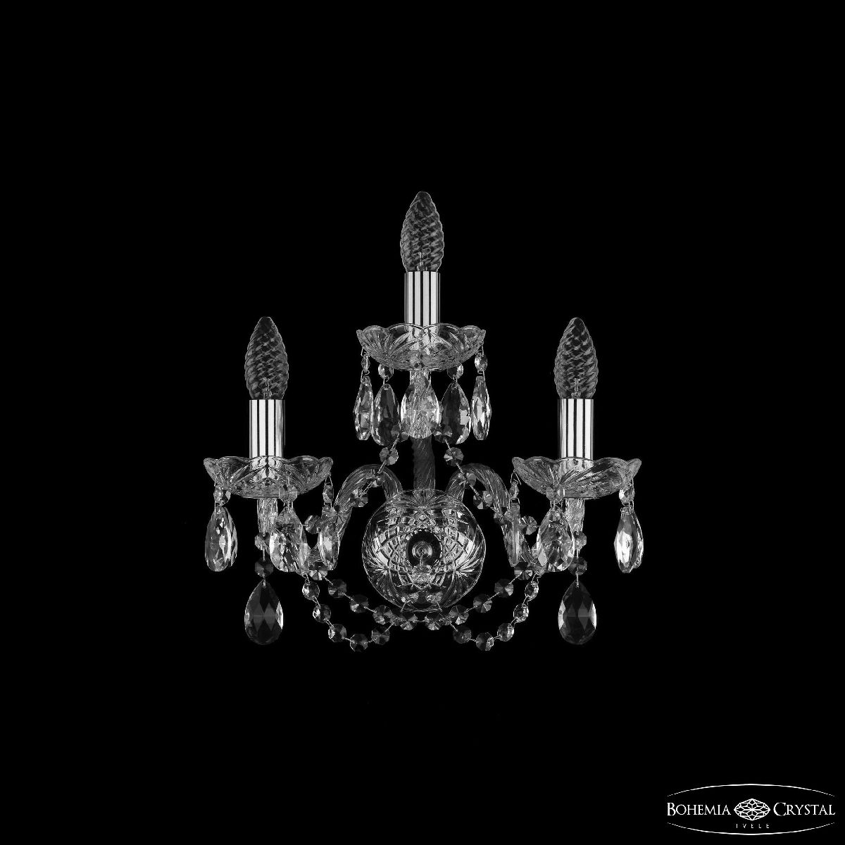 Бра Bohemia Ivele Crystal 1402B/2+1/141 Ni Бра Bohemia Ivele Crystal 1402B/2+1/141 Ni