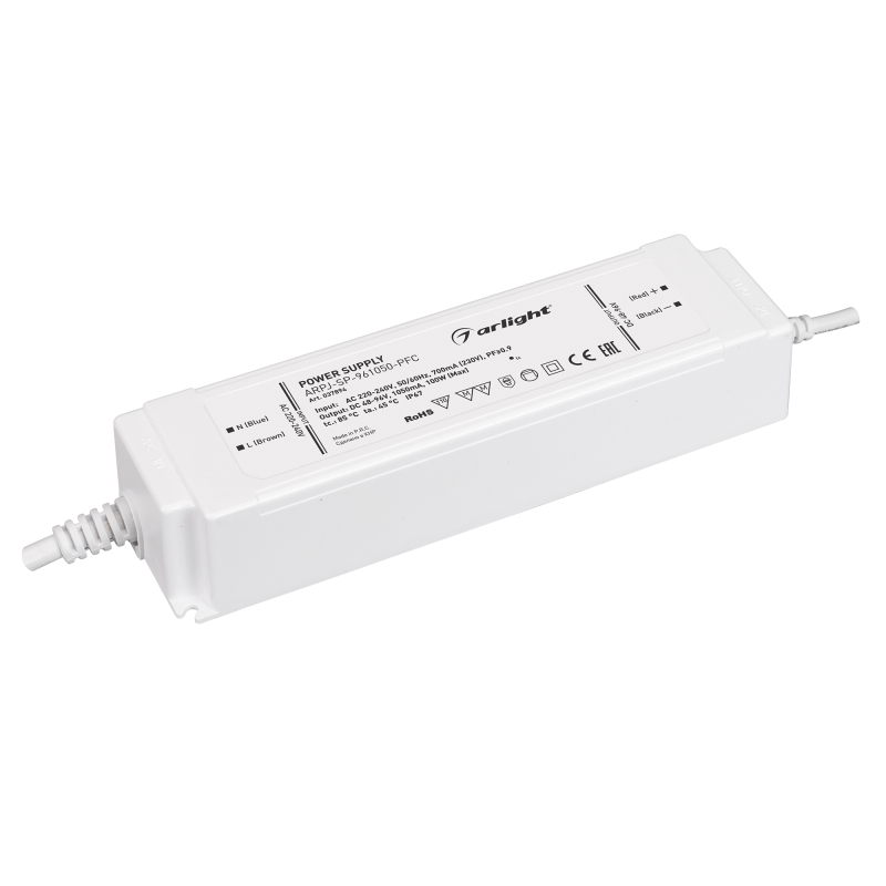 Блок питания Arlight ARPJ-SP-961050-PFC (100W, 48-96V, 1.05A) 037894 Блок питания Arlight ARPJ-SP-961050-PFC (100W, 48-96V, 1.05A) 037894