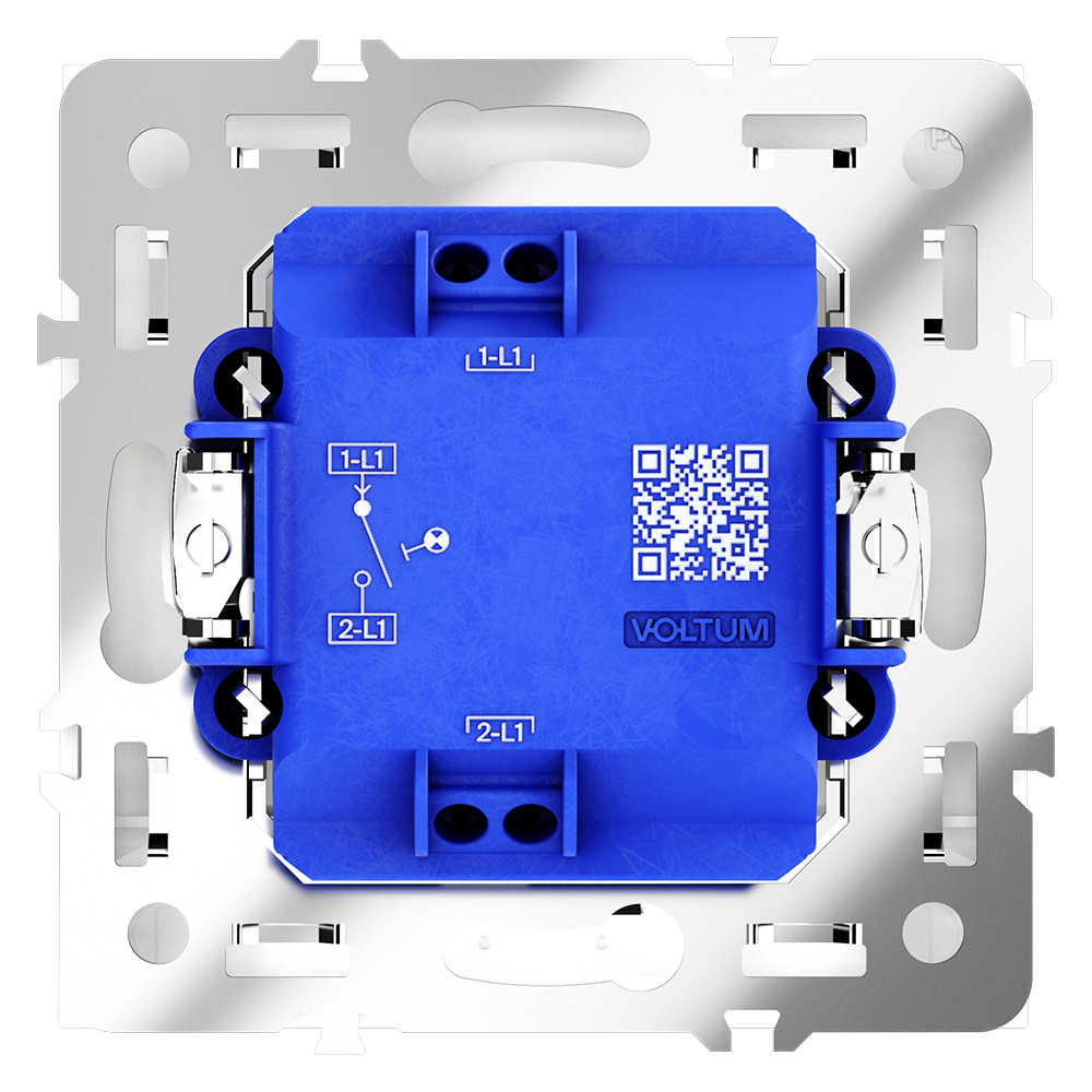 Выключатель одноклавишный с подсветкой Voltum S70 VLS010203 (кашемир)