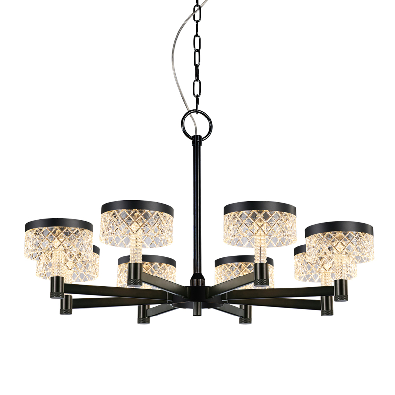 Подвесная люстра Delight Collection MD21020075 MD21020075-8A matt black Подвесная люстра Delight Collection MD21020075 MD21020075-8A matt black