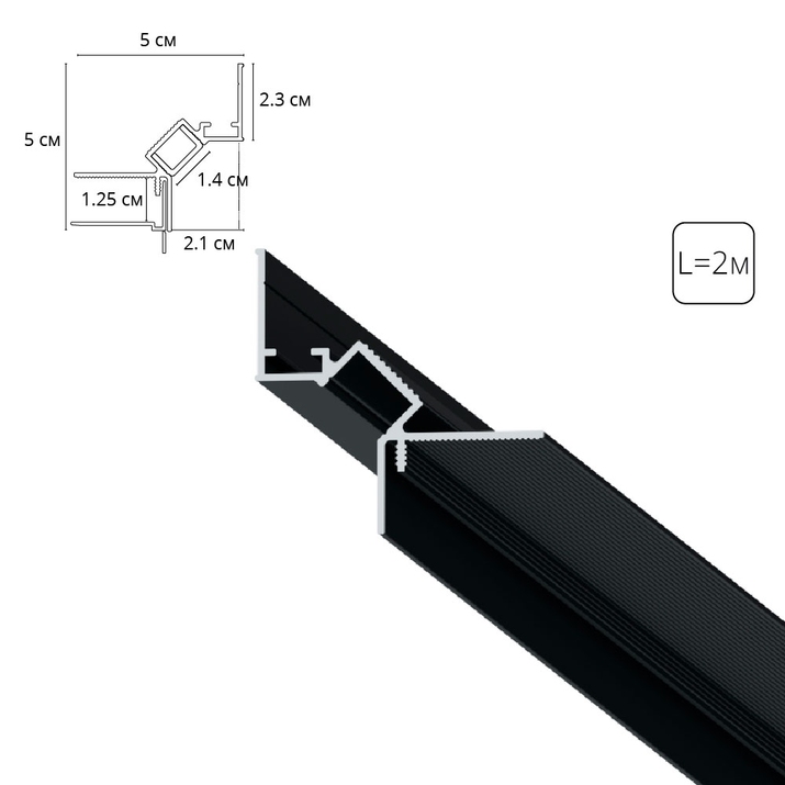 Теневой профиль под ГКЛ потолок Arte Lamp Gap A670206 Теневой профиль под ГКЛ потолок Arte Lamp Gap A670206
