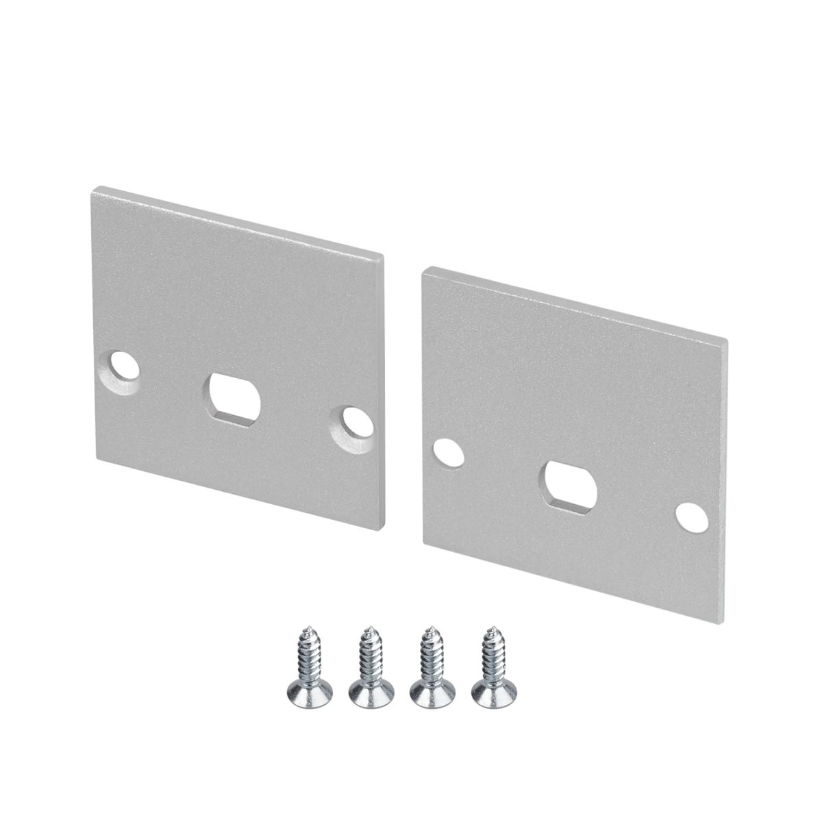 Заглушка Arlight LINE-2525 с отверстием (Алюминий) 061049