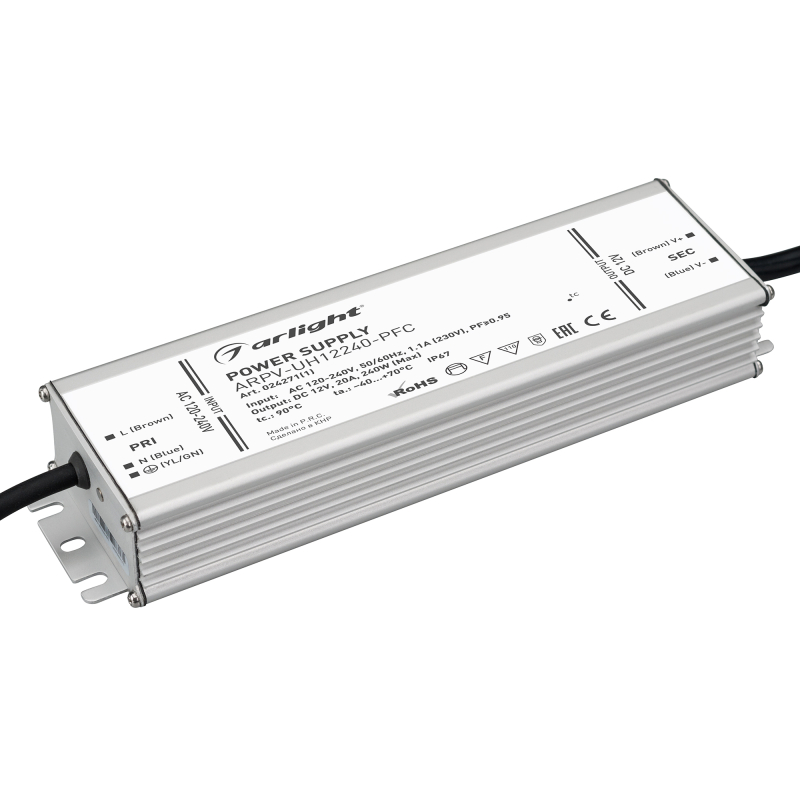 Блок питания Arlight ARPV-UH12240-PFC (12V, 20.0A, 240W) 024271(1) Блок питания Arlight ARPV-UH12240-PFC (12V, 20.0A, 240W) 024271(1)