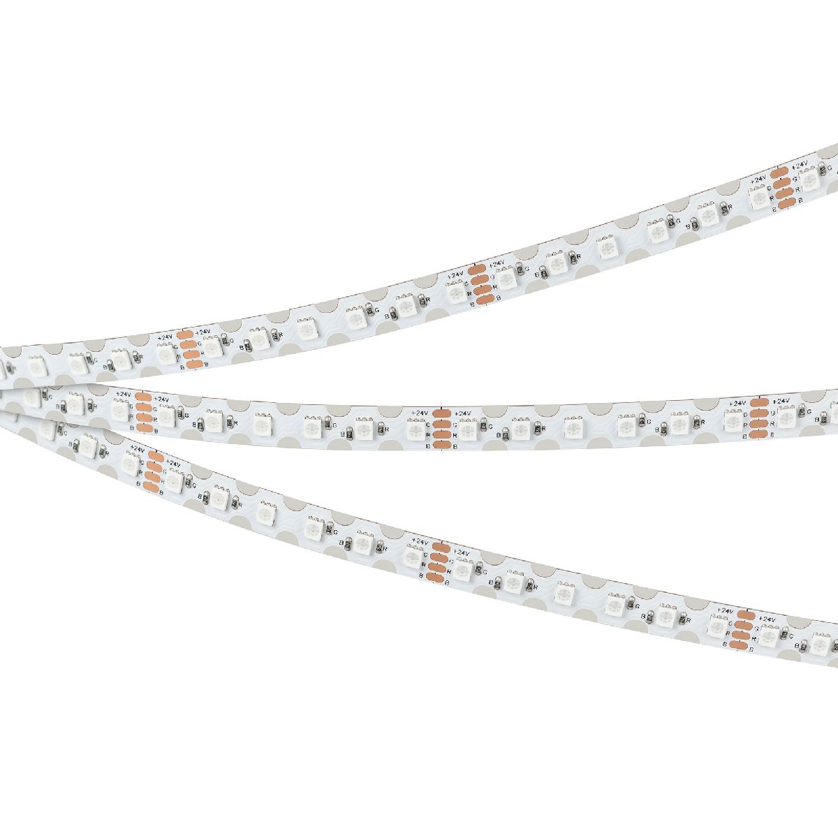 Светодиодная лента Arlight RZ-A120-8mm 24V RGB (12 W/m, IP20, 2835, 5m) 042911