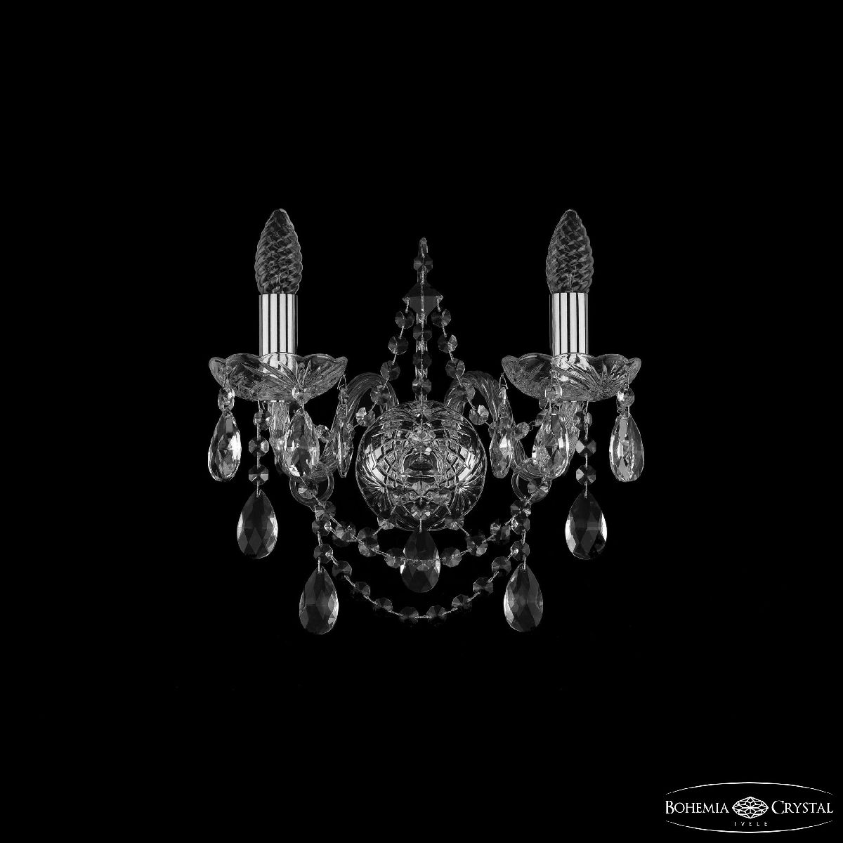 Бра Bohemia Ivele Crystal 1411B/2/141 Ni Бра Bohemia Ivele Crystal 1411B/2/141 Ni