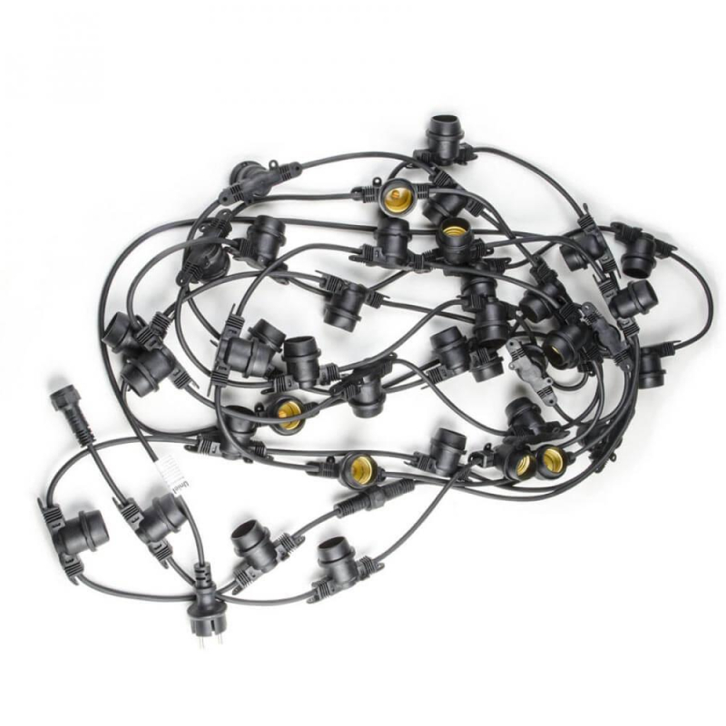 Уличная гирлянда Uniel (UL-00007150) черный UDL-K121 10/E27/5M 5C IP65 Black Belt-Light
