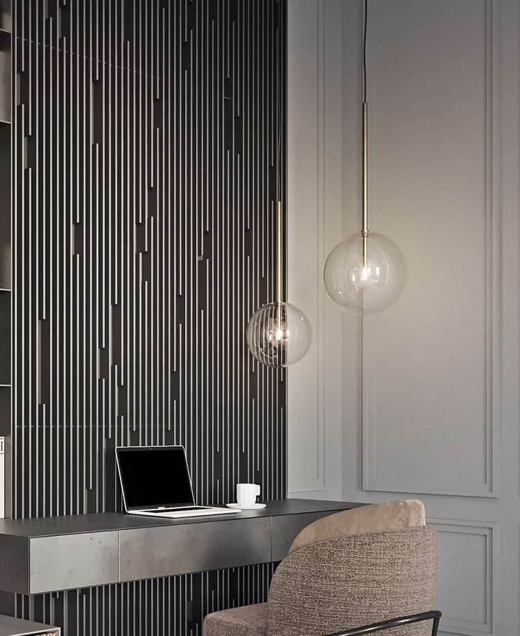 Подвесной светильник Delight Collection Ball Sola 9217P/D150 gold