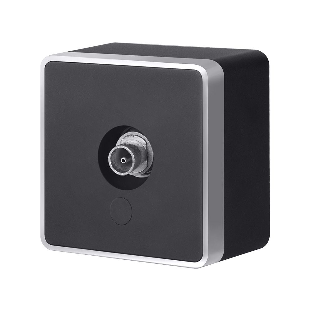 ТВ-розетка оконечная Werkel Gallant (черный с серебром) W5083034 4690389164750 a051156