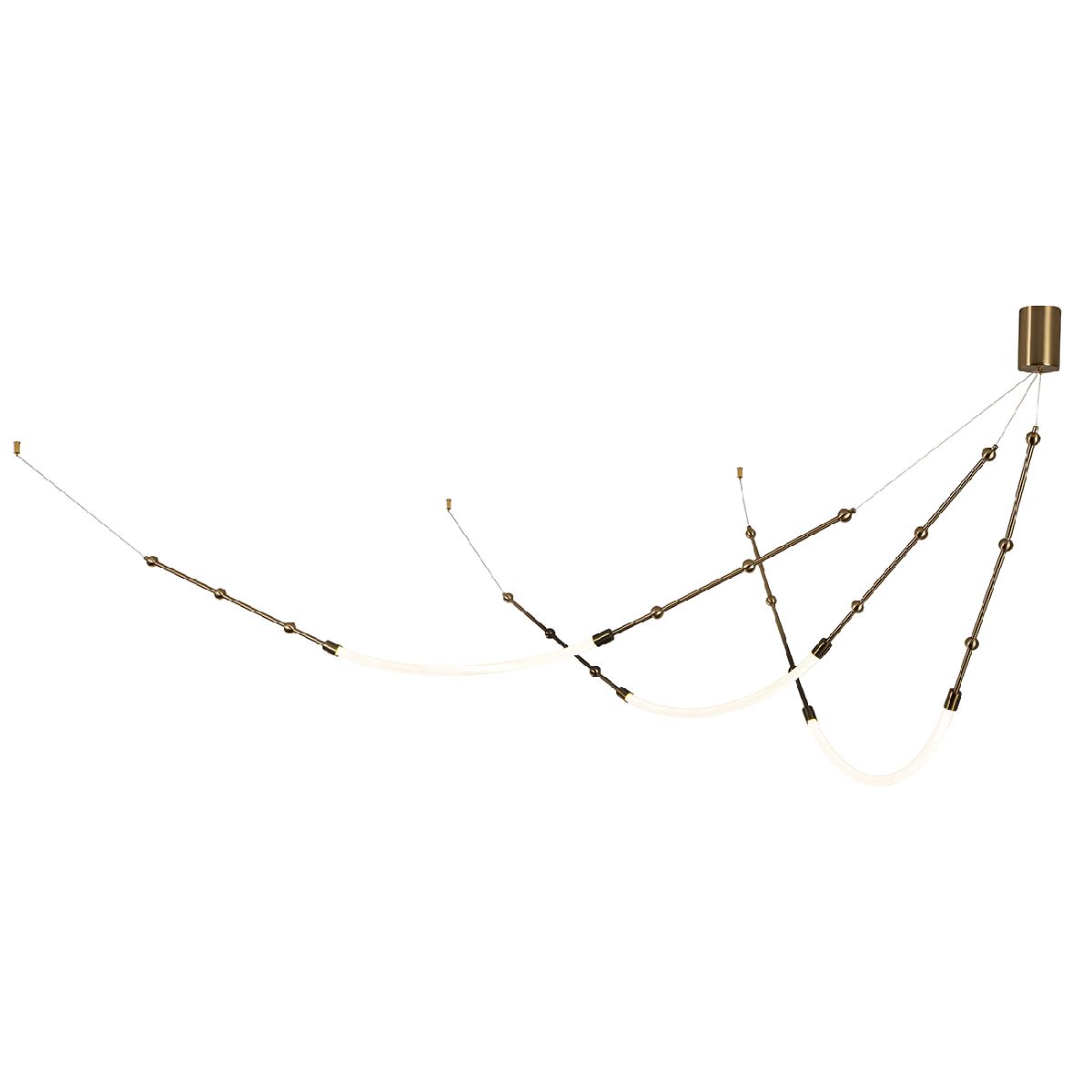 Подвесная люстра Indigo Corda 14010/3P Brass V000064L