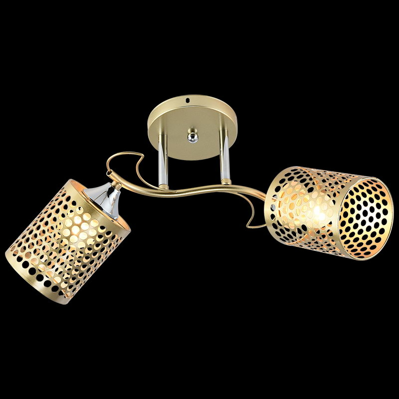Люстра на штанге Reluce 01322-0.3-02 MATT GOLD+CR Люстра на штанге Reluce 01322-0.3-02 MATT GOLD+CR