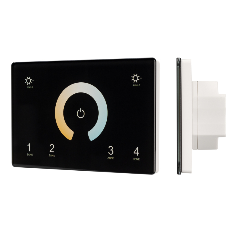 Панель Arlight Sens Smart-P81-Mix Black (230V, 4 зоны, 2.4G) 028401 Панель Arlight Sens Smart-P81-Mix Black (230V, 4 зоны, 2.4G) 028401
