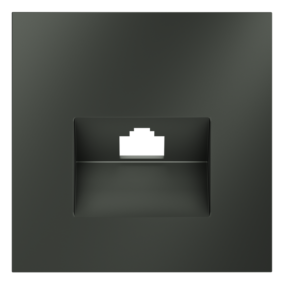 Накладка для розетки компьютерной RJ45 кат.6 Voltum S70 (титан) VLS001306