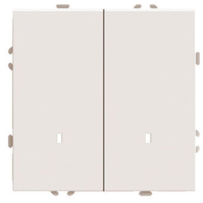 Выключатель 2-клавишный c индикатором (механизм) Stekker Эмили 250В 10А RSW10-5102-08 кашемир soft touch