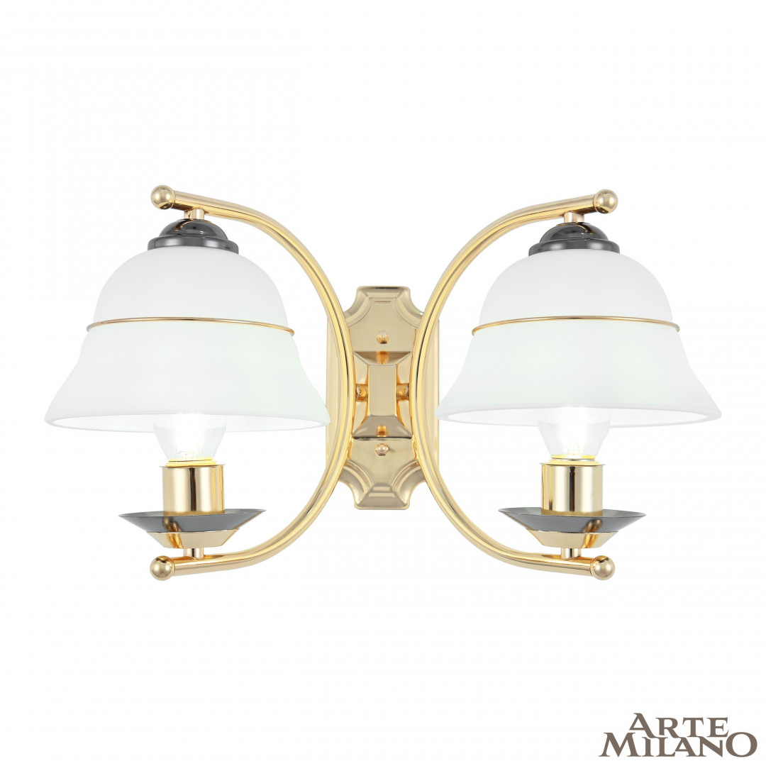 Бра Arte Milano Florentia-1240 301240/2W Bk/Gd Бра Arte Milano Florentia-1240 301240/2W Bk/Gd