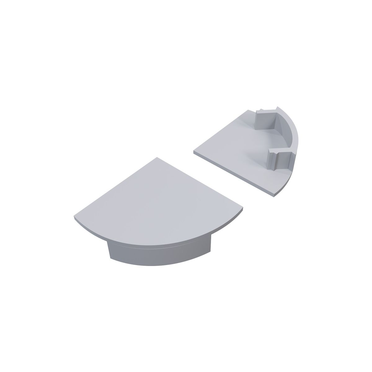 Заглушка без отверстия для алюминиевого профиля 08-21/31 Apeyron 3-08-21-1