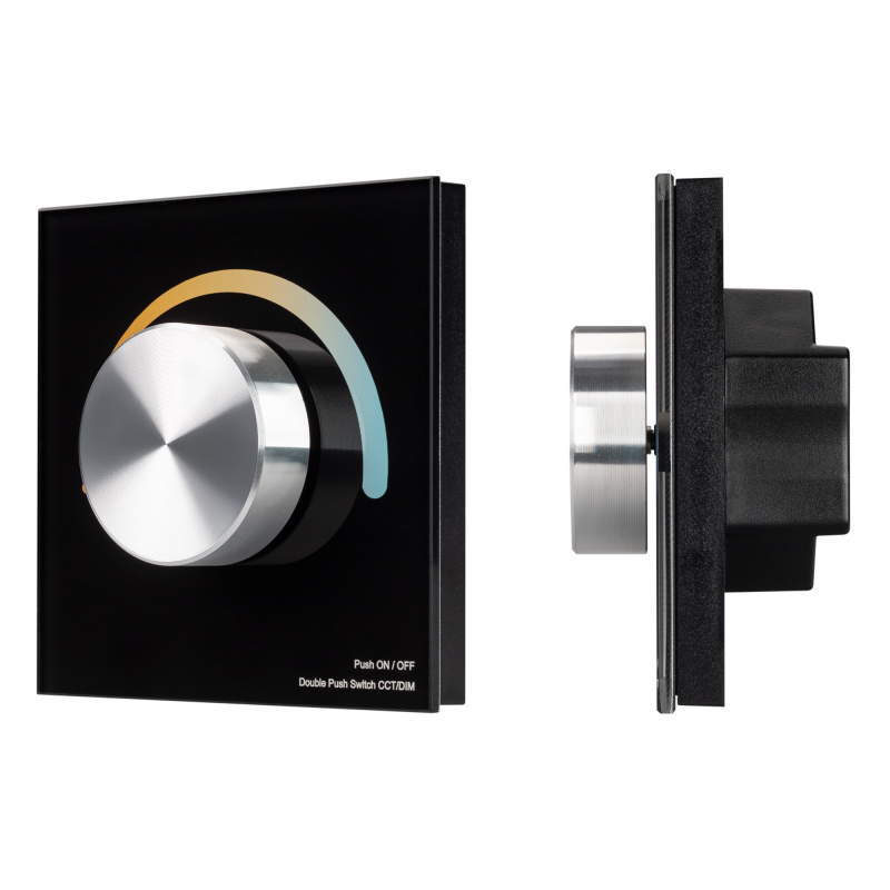 Панель Arlight Smart-P20-Mix-G-IN Black (12-24V, 4x3A, Rotary, 2.4G) 033762 Панель Arlight Smart-P20-Mix-G-IN Black (12-24V, 4x3A, Rotary, 2.4G) 033762