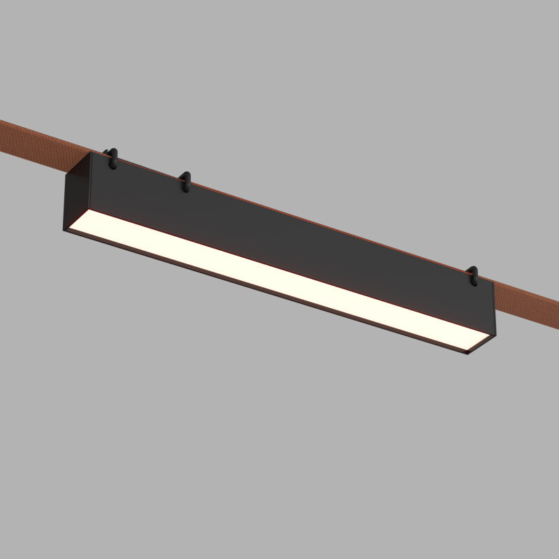Трековый однофазный светильник Denkirs Belty linear DK5674-BK Трековый однофазный светильник Denkirs Belty linear DK5674-BK