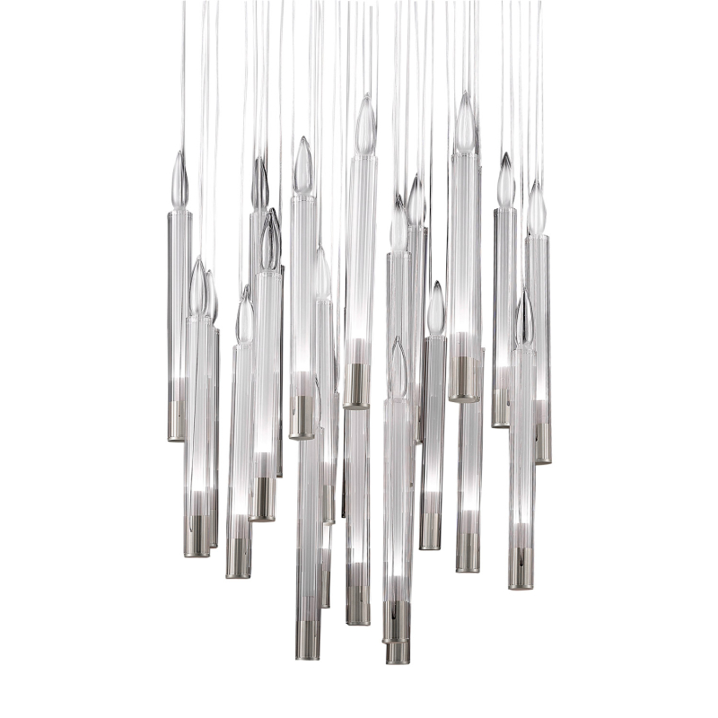 Подвесной светильник Delight Collection Candle P68094-25 chrome Подвесной светильник Delight Collection Candle P68094-25 chrome