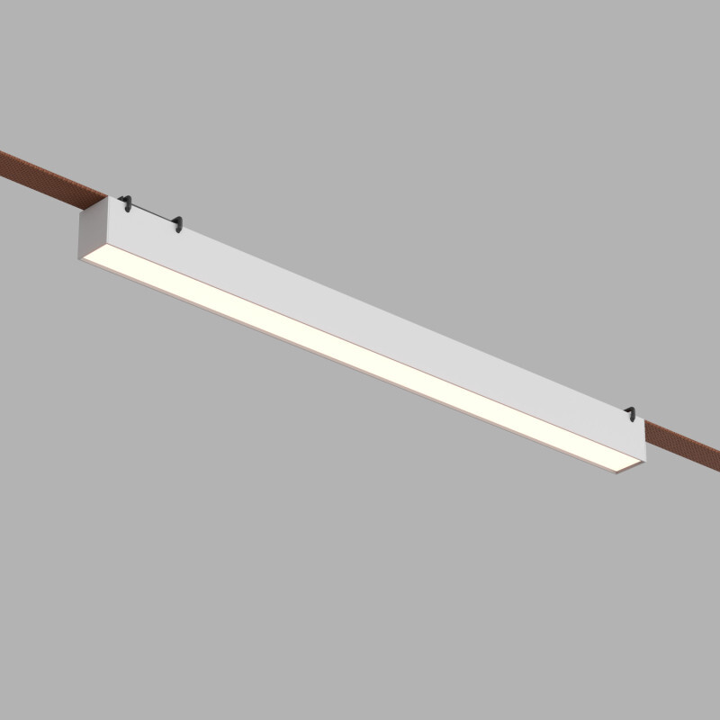 Трековый однофазный светильник Denkirs Belty linear DK5676-WH Трековый однофазный светильник Denkirs Belty linear DK5676-WH