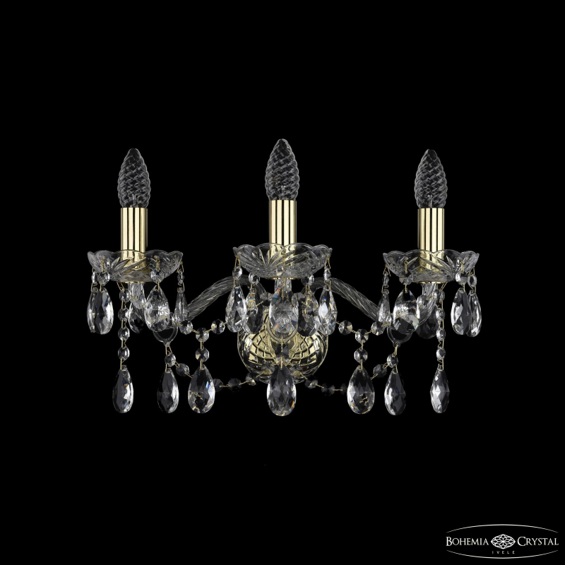 Бра Bohemia Ivele Crystal 1413B/3/165 G Бра Bohemia Ivele Crystal 1413B/3/165 G