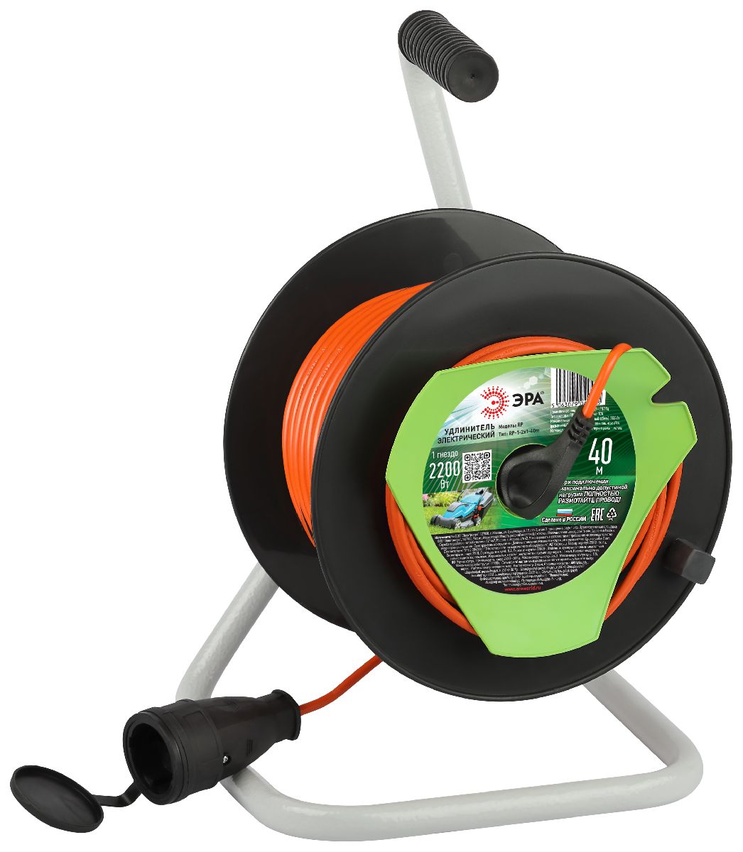 Удлинитель силовой Эра RP-1-2x1-40m Б0059771