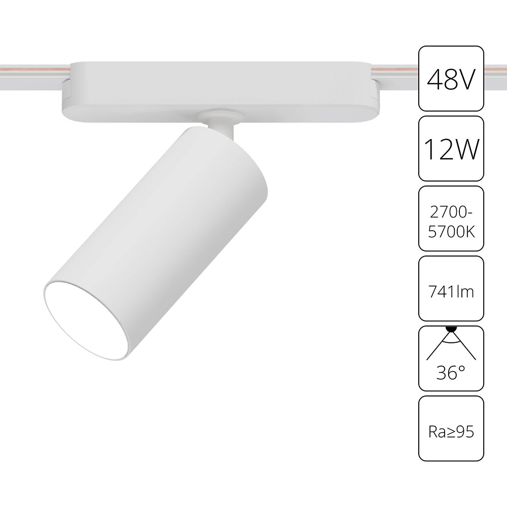 Трековый магнитный светильник Arte Lamp Rapid A2958PL-1WH Трековый магнитный светильник Arte Lamp Rapid A2958PL-1WH