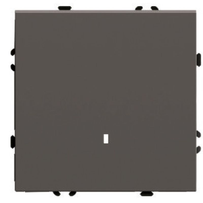 Выключатель 1-клавишный c индикатором (механизм) Stekker Эмили 250В 10А RSW10-5101-09 антрацит soft touch