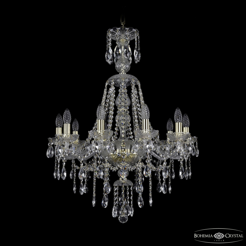 Подвесная люстра Bohemia Ivele Crystal 1415/10/220/XL-86 G