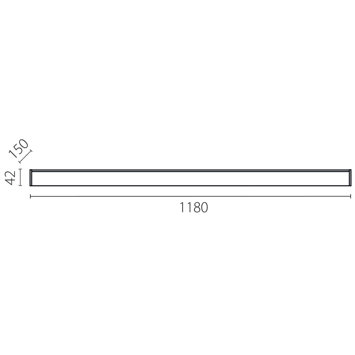 Линейный светильник Lightstar Trito Base 457467