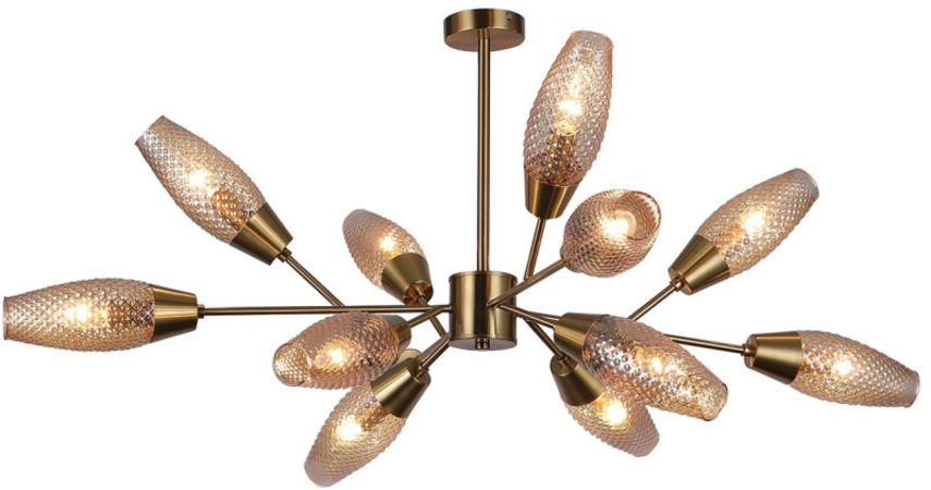 Люстра на штанге Escada Desire 10165/12PL Copper Люстра на штанге Escada Desire 10165/12PL Copper